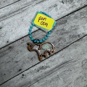 Turquoise Elephant Pendant